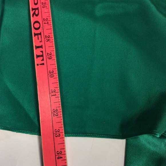 Fantasies by Morgan Taylor VTG Green Robe Matching Nightie Chemises 2pc Set Sz S - Picture 15 of 16